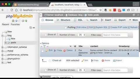 Code a blog in PHP & MySql - Part 1