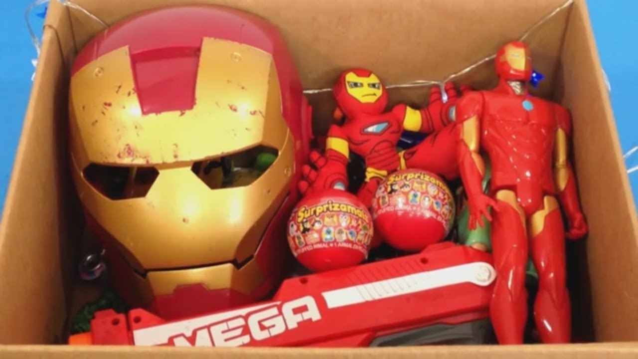 Box of Toys 💥 Box Full of Toys 🚨 Ironman 💥 Kids Toys 🇺🇸 Super Hero 👍 Kids Fun - YouTube