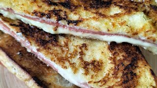 CHEESY HAM BUTTER TOAST SANDWICH | Tali's Kitchen