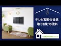 テレビ壁掛け金具設置方法　サンワサプライ　CR-PLKG11