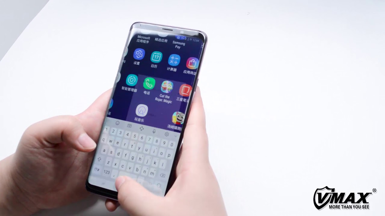 Vmax Samsung galaxy S9 S9+ Case Friendly Tempered Glass Screen Protector