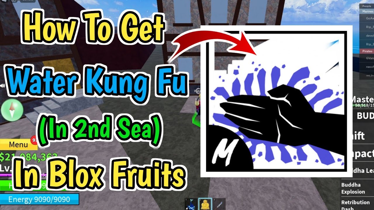 How To Get Water Kung Fu Fighting Style In Second Sea Blox Fruits YouTube