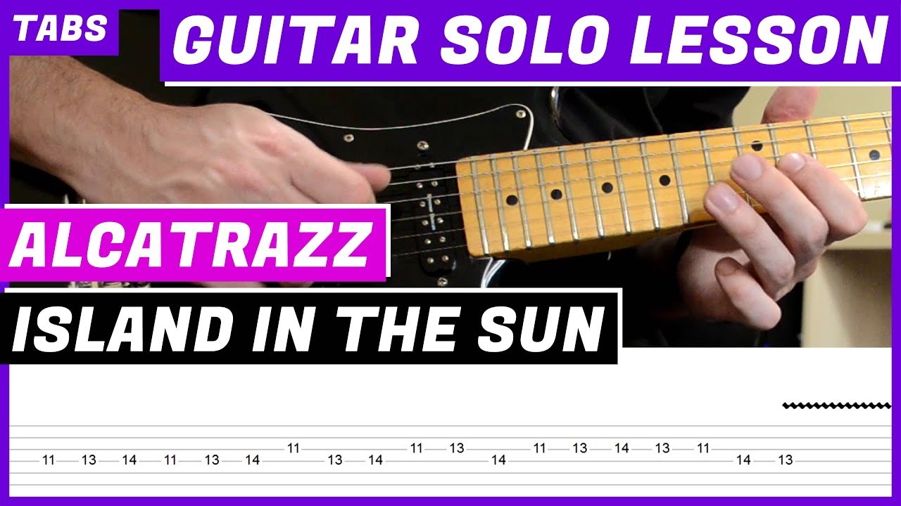 W Tabs How To Play Alcatrazz Island In The Sun Guitar Solo