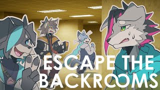 【ESCAPE THE BACKROOMS】4匹で探索！BACKROOMSの世界へいざ…【戯画之川がすけ】