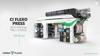 Flexo printing press ǀ OKTOFLEX PREMIUM manual reel change