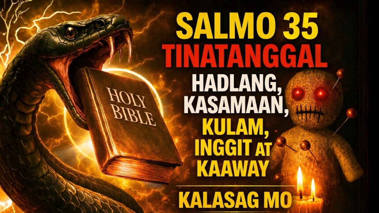 SALMO 35: Tinatanggal hadlang, kasamaan, kulam, inggit at kaaway — kalasag mo