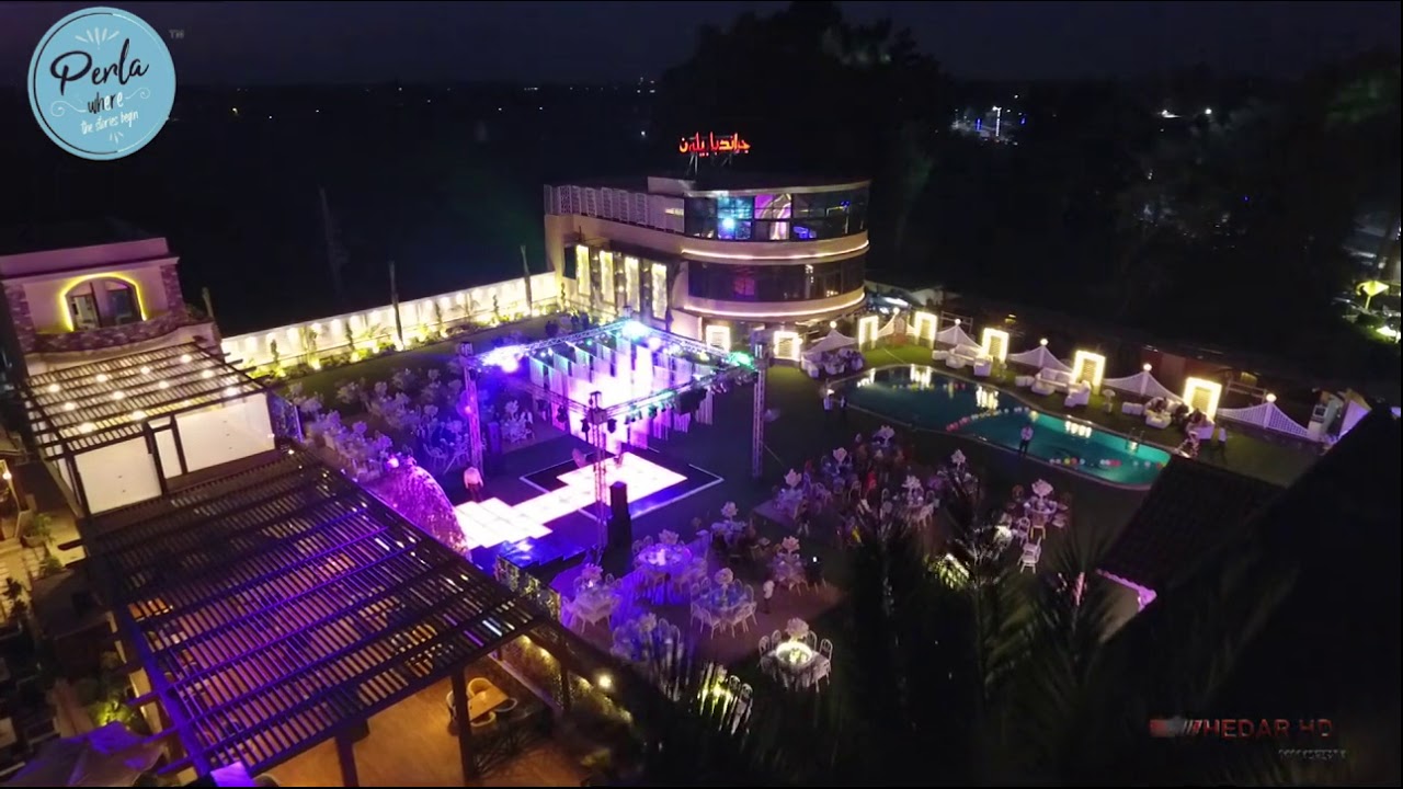 قاعة بيرلا بقرية جراند بابليون أحدث قاعات محافظة الغربيه  perla open air