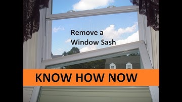 Remove a Tilt out Window Sash