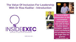 Dr Riza Kadilar - The Value of Inclusion - An Introduction