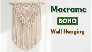 Celebrity DIY Boho Layered Macrame Wall Hanging | Easy Step-by-Step Tutorial Wealth
