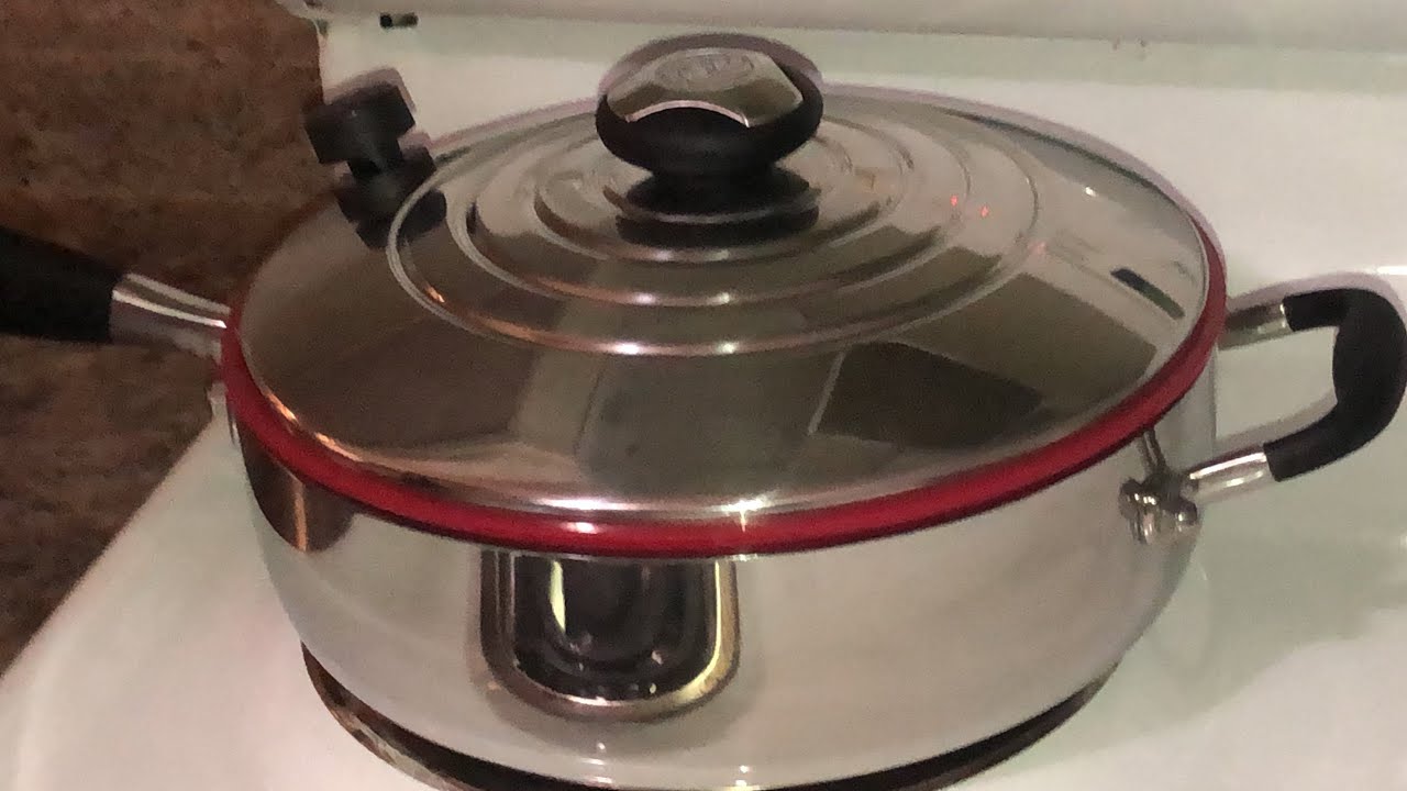 COMO USAR UNA OLLA DE MATERIAL QUIRURGICO COCINANDO POLLO CON 