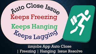 How to Solve iimjobs App Auto Close | Keeps Freezing | Not Responding Issue Solve on Android screenshot 1
