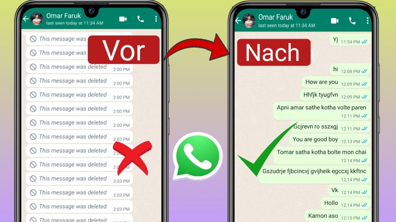 Wie Stelle Ich Gelöschte Nachrichten Bei Whatsapp Wieder Her So stellen Sie gelöschte Nachrichten auf WhatsApp wieder her (schnell