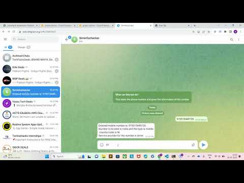 Creating a telegram chat bot by using API and database