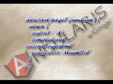 Embedding html template using custom directive in AngularJS. - YouTube