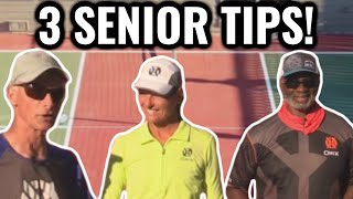 3 Pickleball Pros give you 3 Senior Tips!
