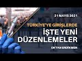 Türkiye'ye girişlerde yeni düzenlemeler - 31 Mayıs 2021 Oktan Erdikmen