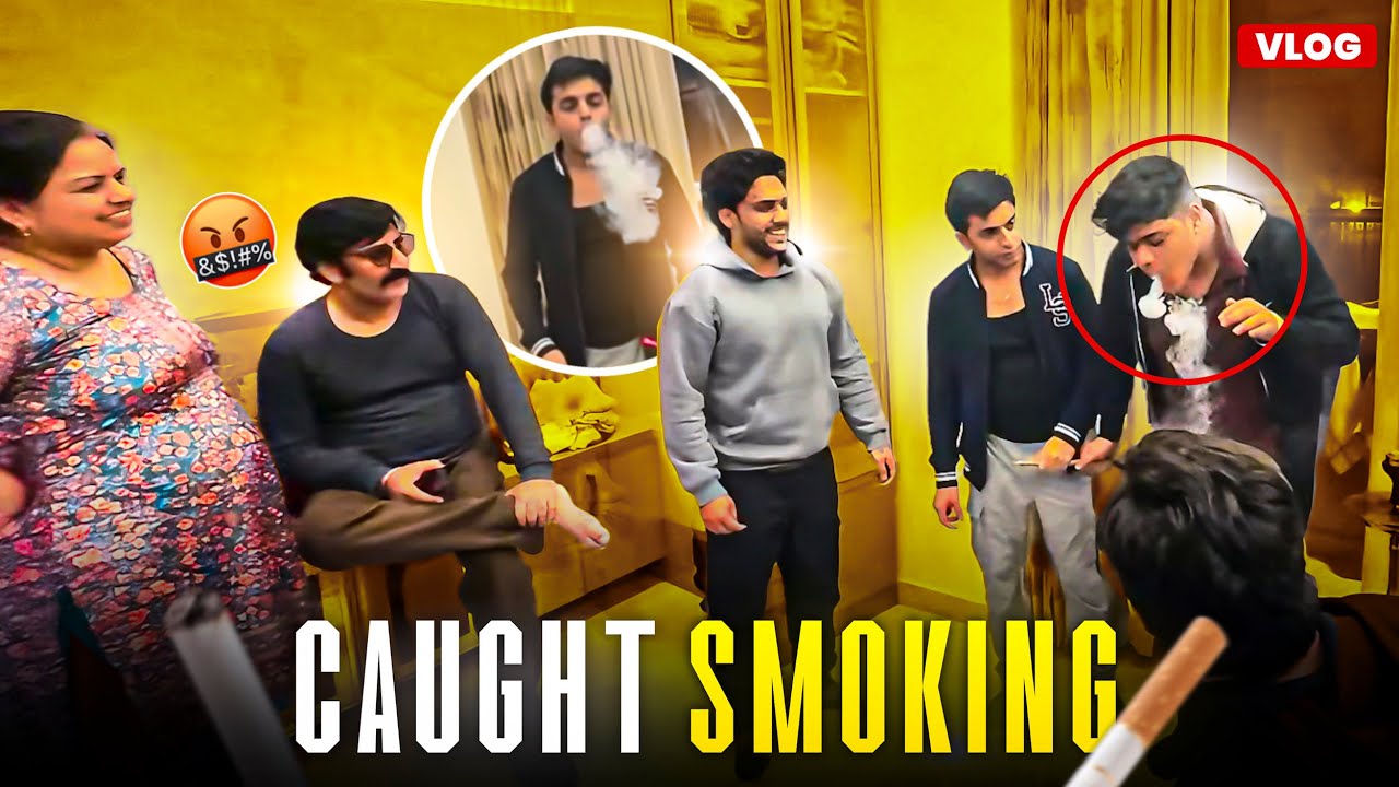 CAUGHT SMOK*NG BY FAMILY 🥲 Kalesh 💀
