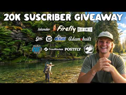 20,000 Subscribers?! I’m Giving Away a TON of Fishing Gear