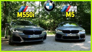 BMW M5 vs BMW M550i 비교 리뷰! M5는 못참지!! 😍 (1부 실내외 비교)