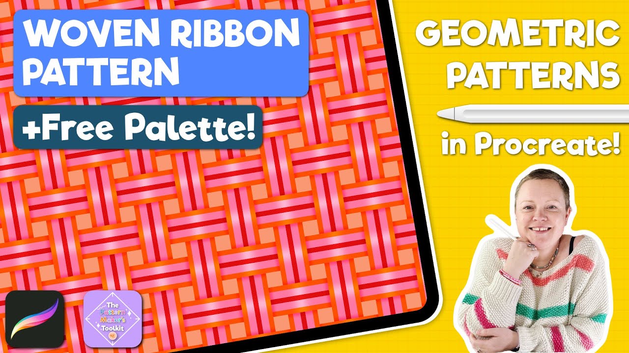 Shiny Satin Ribbon Pattern Tutorial for Procreate | + Free Palette!