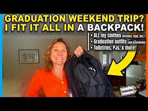 Minimalist Packing: Long Weekend in ONE Backpack (Graduation Edition)