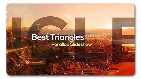 Best Triangles Parallax Slideshow ( After Effects Template ) @aetemplates
