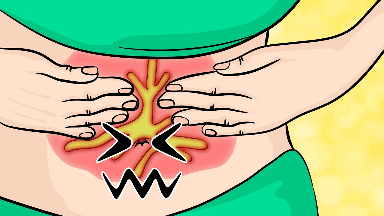 How to Stop a Stomach Cramp Naturally in just 3 minutes! - YouTube