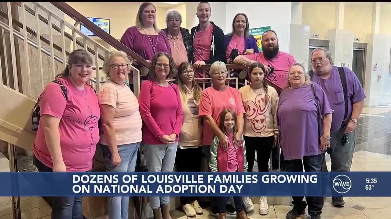 Dozens of Louisville families grow ahead of National Adoption Day