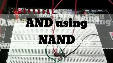 AND using NAND gate | EXPERIMENT | By CBR