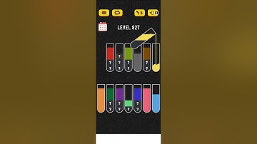 Water sort puzzle level 827