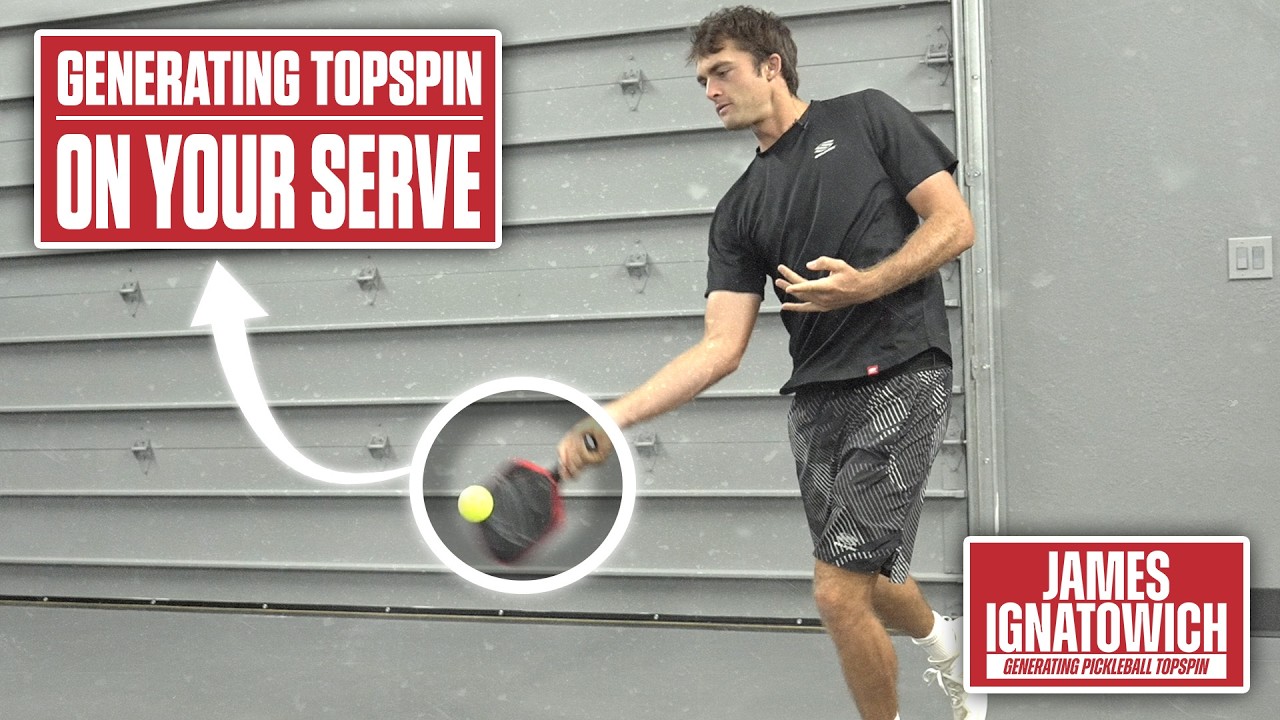 Pickleball Serve Strategy for Generating Topspin