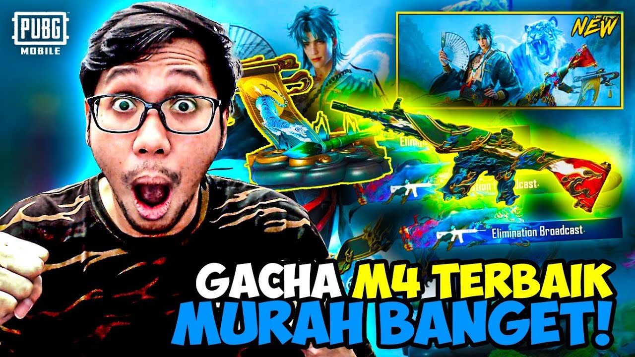 SEKALI KLIK DAPAT M416!? GACHA PALING HOKI! M416 ROARING IMMOLATION MAX LEVEL - PUBG MOBILE