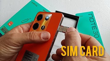 How to put a SIM card in infinix Note 30