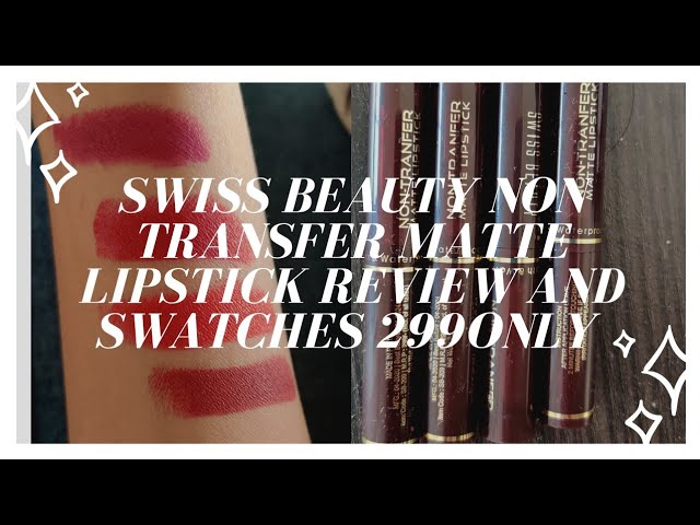 Swiss Beauty Non Transfer Waterproof Lipstick - 407 Russian Red