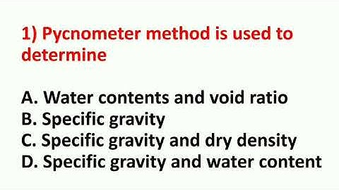 Geotechnical engineering MCQ, Part-1