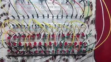 Arduino - 16x3 LED Matrix w/ 74HC595N (x3) & ULN2003L