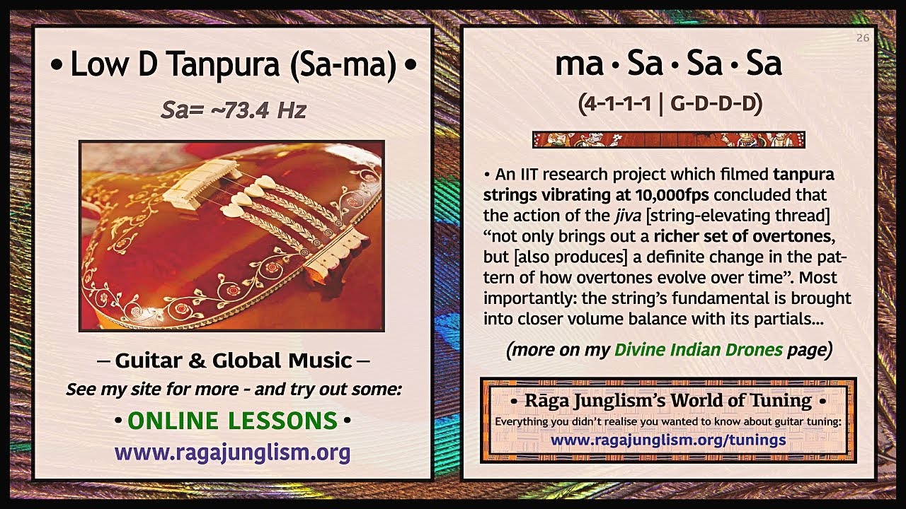 Low D Tanpura (73.4 Hz) | Sa-ma | Longform HQ Drone Samples | World of Tuning | Rāga Junglism