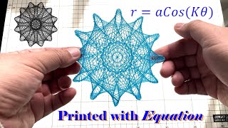 Print model directly using a mathematic equation (Rose pattern) #shorts