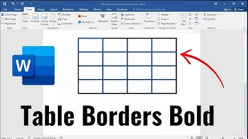 How to make Table Borders Bold in Microsoft Word |  how to increase the table border thickness