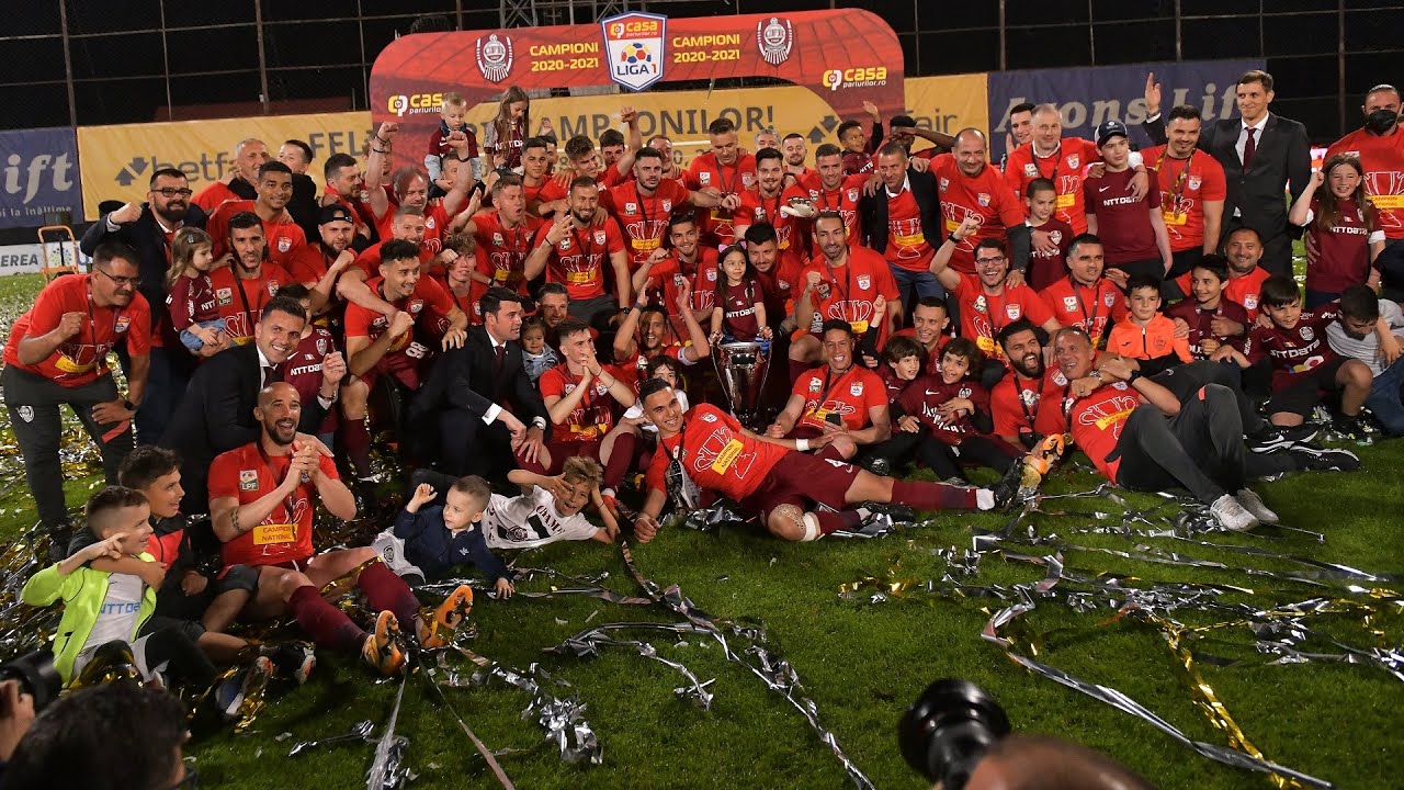 Sărbătoarea lui CFR Cluj, după al șaptelea titlu în Liga 1