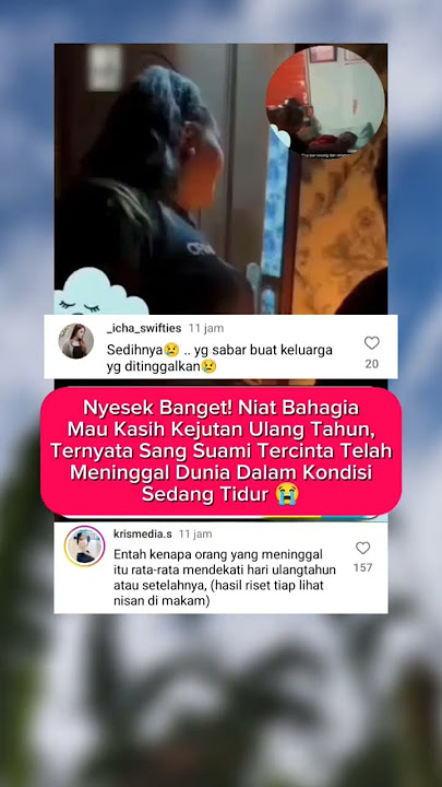Detik-Detik Istri Temukan Suami Telah Pergi Saat Mau Surprise Ultah 😭 #shorts #quotes #shortsviral