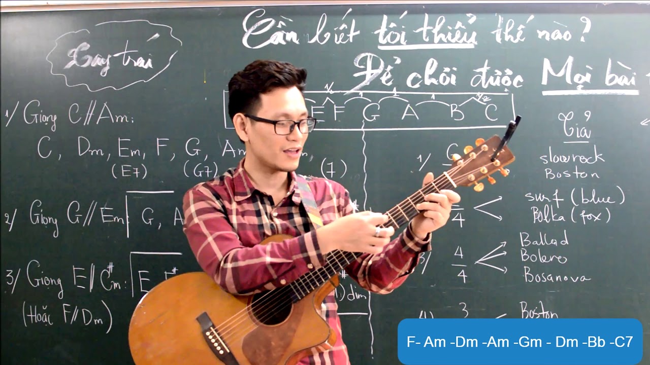 Học guitar đệm hát cơ bản | (GPT guitar school) Làm sao đệm hát mọi bài hát? (phần 1)