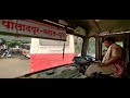 PUNE TO MANGAON VIA TAMHINI GHAT : FULL JOURNEY : MSRTC ORDINARY EXPRESS ST BUS CABIN RIDE