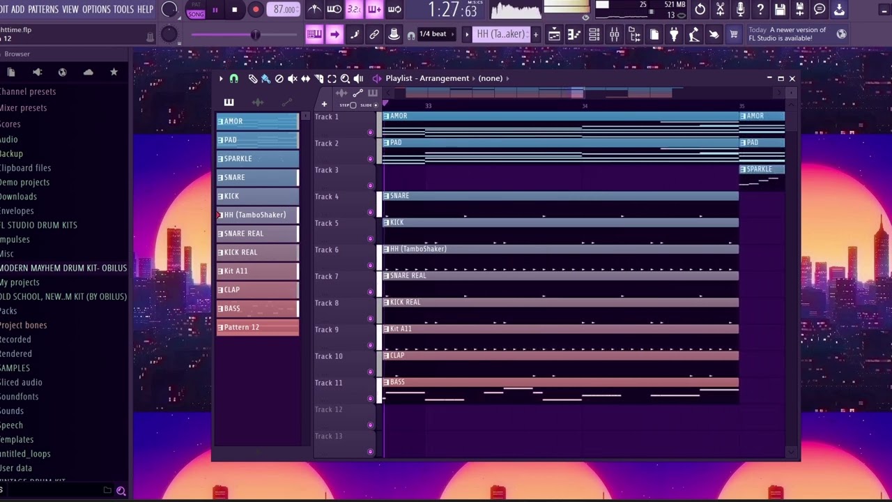 Making an 80s inspired beat in fl studio
