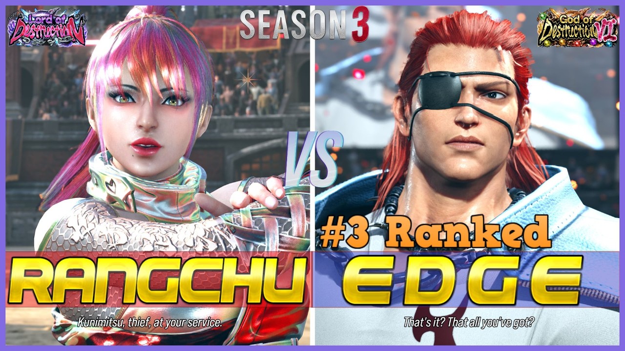 T8 S3 ▱ RANGCHU (Kunimitsu) Vs EDGE (#3 Ranked Hwoarang