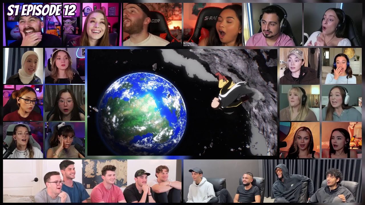 Saitama vs Boros Full Fight | One Punch Man Season 1 Episode 12 Reaction Mashup | ワンパンマン