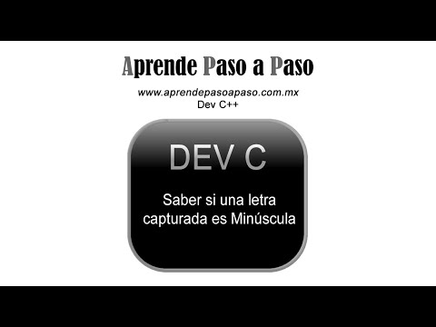 Saber si una letra capturada es minúscula