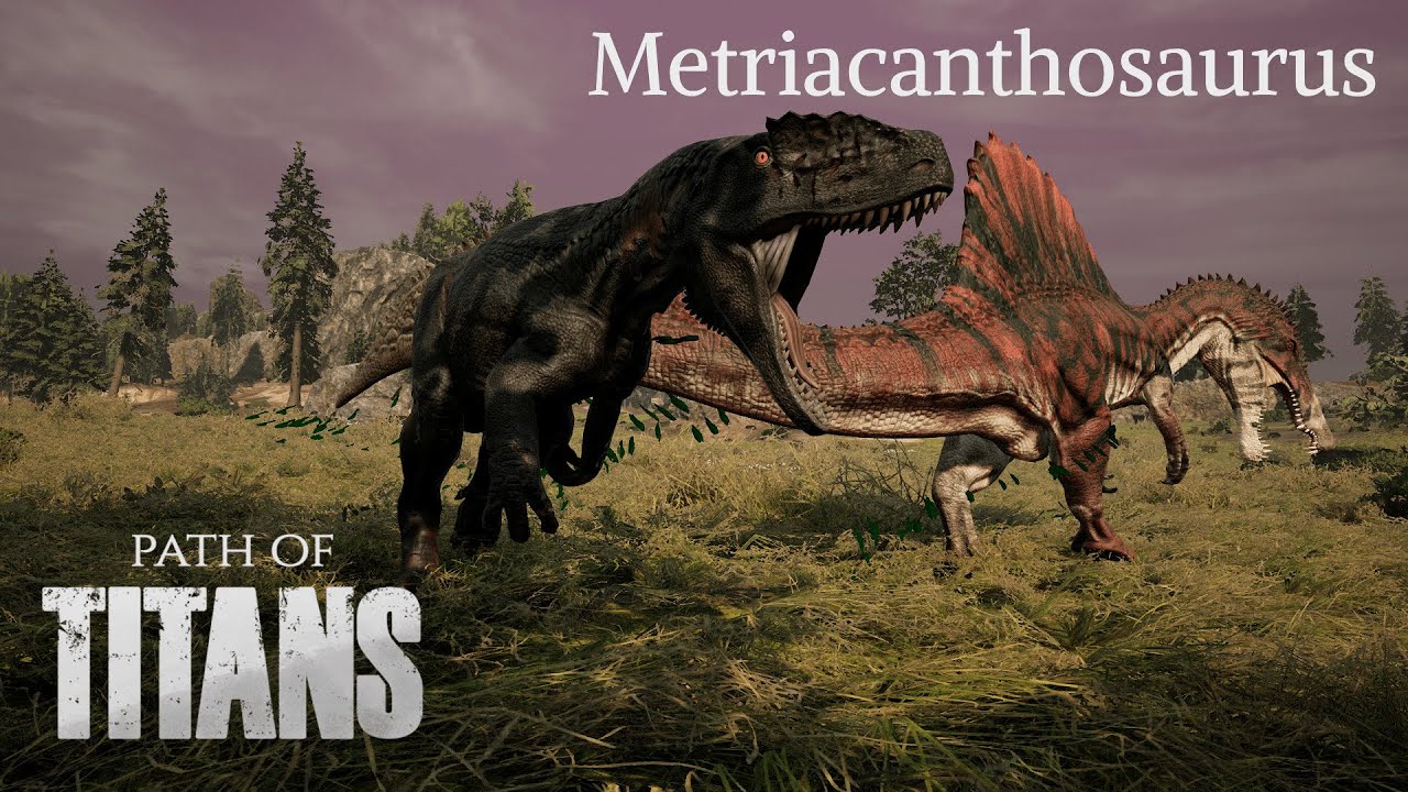 Path of Titans Metriacanthosaurus Gameplay (Official Servers)