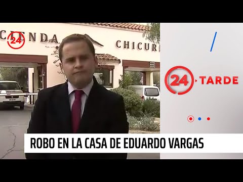 Sujetos concretan millonario robo en casa de Eduardo Vargas en Chicureo | 24 Horas TVN Chile